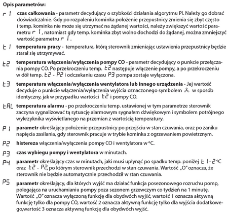 Mikroprocesorowy sterownik kominka z przepustnicą fi 100 glass 30041764