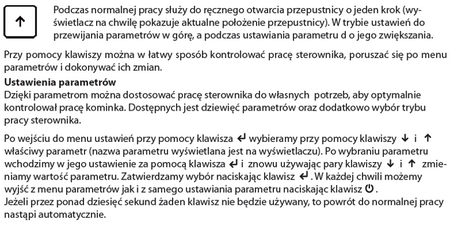 Mikroprocesorowy sterownik kominka z przepustnicą fi 100 glass 30041764