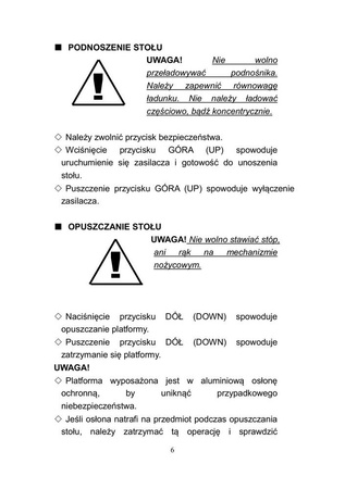 Stacjonarny stół podnośny (udźwig: 2000 kg, wymiary platformy: 1300x850 mm, wysokość podnoszenia min/max: 360-1780 mm) 3109777