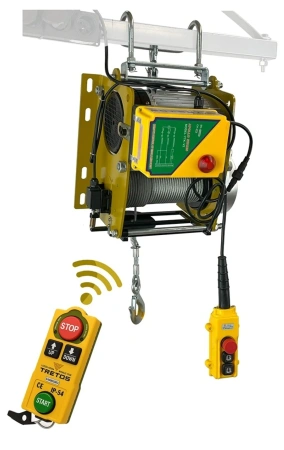 Wciągarka 500kg, 40m, pilot radiowy Wciągarka Budowlana TRETOS Military (TR-50040) + ramię do wciągarki TRETOS Military 300-600 kg (TR-60065)