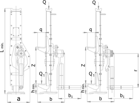 Podnośnik mechaniczny korbowy (udźwig: 16 T) 22077057