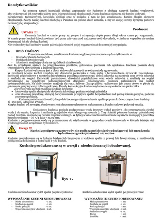 Kuchnia, angielka 9,2kW, bez płaszcza wodnego, Jawor (obudowana, kolor: biały) - spełnia anty-smogowy EkoProjekt 25980265