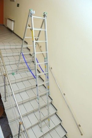 Drabina aluminiowa 3x15 Drabex na schody (wysokość robocza: 11,50m) 99674949