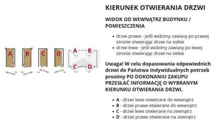 Drzwi zewnętrzne grube ciepłe PCV (kolor: biały, strona: prawa, szerokość: 100 cm) 54451821