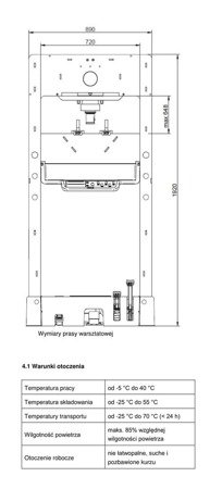 Hyrauliczna prasa warsztatowa Unicraft (siła nacisku: 15 t) 32269557