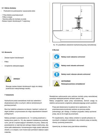 Hyrauliczna prasa warsztatowa Unicraft (siła nacisku: 15 t) 32269557