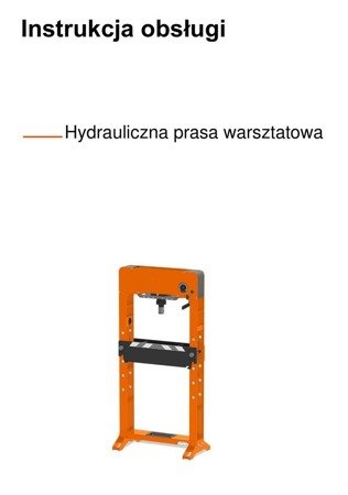 Hyrauliczna prasa warsztatowa wzmocniona z pompą ręczną lub pedałem Unicraft (siła nacisku: 50 t) 32269562