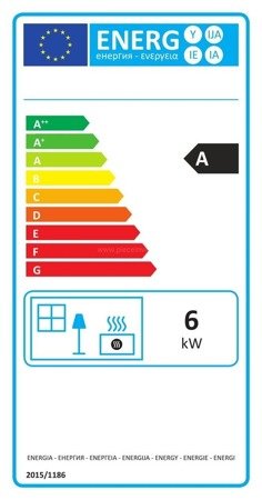 INVICTA Piec wolnostojący 6kW Samara (kolor: emalia antracyt) - spełnia anty-smogowy EkoProjekt 86876401