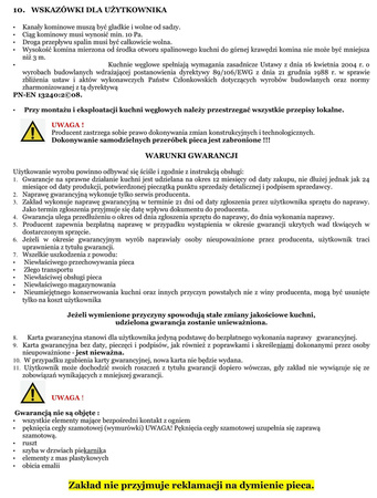 Kuchnia, angielka, moc kuchni/wody: 9,2/3,2kW, Jawor z wężownicą (obudowana, kolor: biały) - spełnia anty-smogowy EkoProjekt 25980271