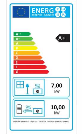 Kuchnia węglowa piec kominek z płaszczem wodnym CO 17-19kW (kolor: beż, średnica wylotu spalin: 120 mm) - spełnia anty-smogowy EkoProjekt 99682753