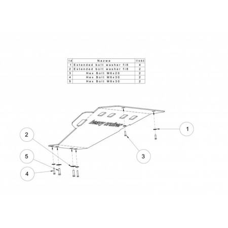 Osłona chłodnic i silnika Offroad Nissan Navara D40 2005-2015 59880446