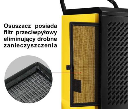 Osuszacz powietrza (przepływ powietrza: 300 m3/h, moc: 700 W) odprowadzanie skroplin bezpośrednio do kanalizacji 25376779 