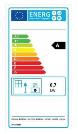 Piec koza żeliwny kominek kominkowy 6,7/9 kW (kolor: czarny) spełnia anty-smogowy EkoProjekt 04481618