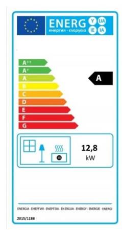 Piec piecyk koza żeliwny 12,8kW (kolor: czarny) spełnia anty-smogowy EkoProjekt 04480185