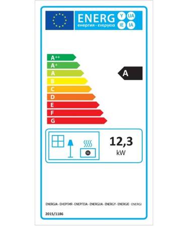 Piec stalowy kominek wolnostojący 12,3-14,3kW na drewno (średnica wylotu spalin: 130mm) - spełnia anty-smogowy EkoProjekt 99682764