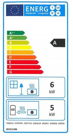 Piec wolnostojący 6-10kW z płaszczem wodnym (średnica wylotu spalin: 120 mm) - spełnia anty-smogowy EkoProjekt 99679843