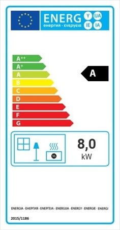 Piec wolnostojący koza 8kW KOZA AB (z panelami kaflowymi - czerwony) - spełnia anty-smogowy EkoProjekt 30066828