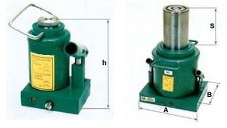 Podnośnik hydrauliczny jednotłokowy (wysokość podnoszenia min/max: 318/618mm, udźwig: 30T) 6276351