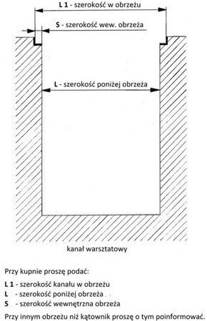 Podnośnik kanałowy (udźwig: 3,5T) + do wyboru: Rolki stożkowe 48882580