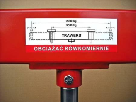 Podnośnik kanałowy (udźwig: 3,5T) + do wyboru: Rolki stożkowe 48882580