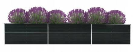 SEDEN Donica doniczka ogrodowa na kwiaty skrzynia stal (wymiary: 480 x 80 x 45 cm) 22778050