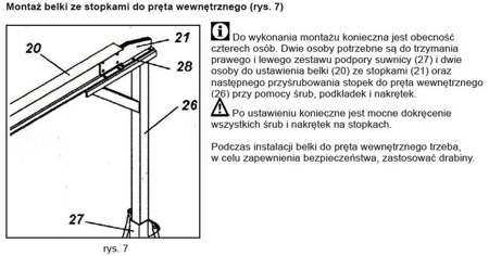 Suwnica bramowa na kółkach (udźwig: 2000 kg, wysokość robocza: 2400-3600 mm, szerokość między kolumnami: 2360 mm) S322, 55870983