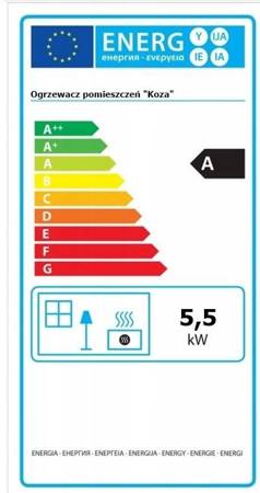 Techlive Piec stalowy wolnostojący szamotowy 13 cegieł 5,5kW na drewno - spełnia anty-smogowy EkoProjekt 65880520