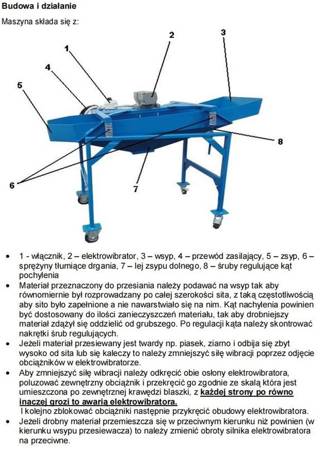 Ternet Przesiewacz jednopokładowy (powierzchnia robocza sita: 0,5 m2) 35276158