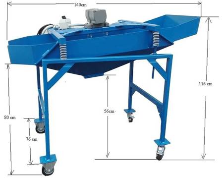 Ternet Przesiewacz wibracyjny INOX (powierzchnia robocza sita: 0,5 m2) 35278905