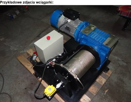 Treton Elektryczna wciągarka linowa + Lina o średnicy 10mm 25 mb (siła uciągu: 2560 kg, moc: 5,5kW 400V) 28878856