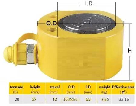 Uniwersalny cylinder hydrauliczny (udźwig: do wyboru) 55872697