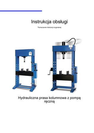 Warsztatowa prasa hydrauliczna Metallkraft (moc: 30 T) 32269380