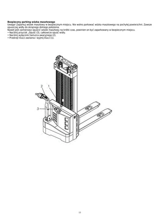 Wózek paletowy elektryczny (udźwig: 1500 kg, wysokość podnoszenia: 3,3 m) 85076255