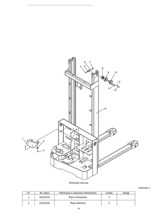 Wózek paletowy elektryczny (udźwig: 1500 kg, wysokość podnoszenia: 3,3 m) 85076255