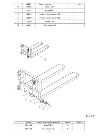 Wózek paletowy elektryczny (udźwig: 1500 kg, wysokość podnoszenia: 3,3 m) 85076255