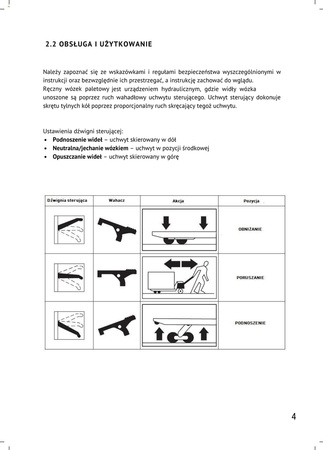 Wózek paletowy, paleciak (udźwig: 2500 kg, długość wideł: 1150 mm) 80176203