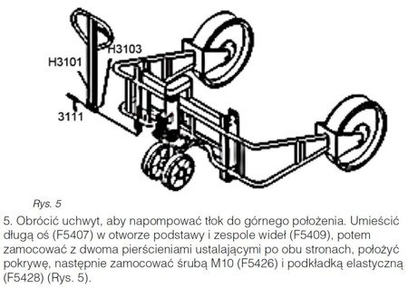 Wózek paletowy (udźwig: 1000 kg, szerokość wideł: 100mm, wysokość podnoszenia: 70-240 mm) 61605