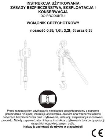 Wyciągarka łańcuchowa dźwigniowa, łańcuch Galla - wersja przeciwwybuchowa (wysokość podnoszenia: 1,5m, udźwig: 3,2 T) 22076963