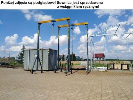 Wyciągarka mobilna z wózkiem i wyciągarka ręczną (udźwig: 2000 kg, wysokość całkowita: 3800mm, szerokość całkowita: 8000mm, wysokość podnoszenia: 3000mm) 50478483