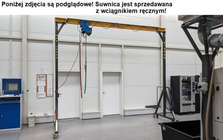 Wyciągarka mobilna z wózkiem i wyciągarka ręczną (udźwig: 2000 kg, wysokość całkowita: 3800mm, szerokość całkowita: 8000mm, wysokość podnoszenia: 3000mm) 50478483