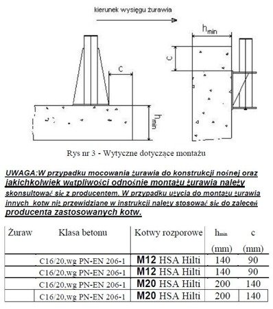 Żuraw ze stopą i wciągarką ręczną z liną 12m - ocynk (udźwig: 400 kg, wysokość podnoszenia: 2250-2750 mm) 53376761