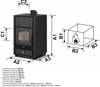 Piec stalowy kominek wolnostojący 12,3-14,3kW na drewno (średnica wylotu spalin: 130mm) - spełnia anty-smogowy EkoProjekt 99682764