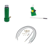 Siłownik hydrauliczny (wysokość podnoszenia min/max: 270/503mm, udźwig: 10T) + do wyboru: pompa hydrauliczna, przewód wysokociśnieniowy, szybkozłącze 1/4’’, manometr 62781591