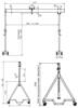 Suwnica aluminiowa na kołach składana (udźwig suwnicy: 1000 kg, belka długość: 4,217m, wysokość robocza: 2000-3000 mm) 99982202