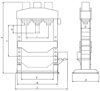 Warsztatowa prasa hydrauliczna Metallkraft (moc: 100 T, silnik: 1,5kW 400V) 32269385