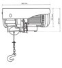 Wciągarka linowa elektryczna 500/990. Lina 20,5mb, 230V, Bez UDT!!! 28828532 