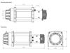 Wyciągarka XTR 15000lbs [6810kg] z liną syntetyczną 12V (lina: 10mm 28m) 81877819