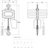 Wyciągarka elektryczna + wózek jezdny(wysokość podnoszenia: 3m, szerokość belki: 74-220 mm, udźwig: 3 T) 22078467